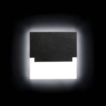 Kanlux Sabik fekete LED lépcsővilágító lámpa (KAN-29855) LED 1 izzós IP20