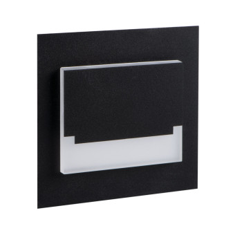 Kanlux Sabik fekete LED lépcsővilágító lámpa (KAN-29855) LED 1 izzós IP20
