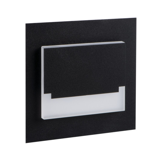 Kanlux Sabik fekete LED lépcsővilágító lámpa (KAN-29855) LED 1 izzós IP20