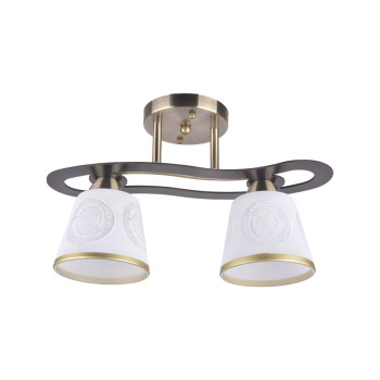 Klausen Alba 2 antik bronz-barna mennyezeti lámpa (LY-3181) E27 2 izzós IP20