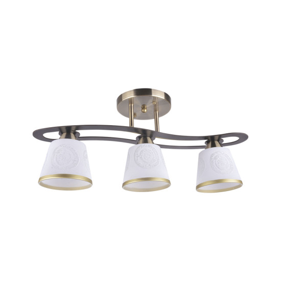 Klausen Alba 3 antik bronz-barna mennyezeti lámpa (LY-3182) E27 3 izzós IP20