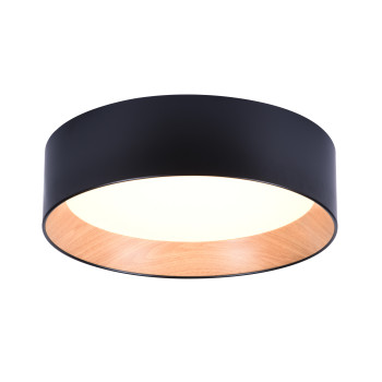 Klausen Arena fekete-natúr LED mennyezeti lámpa (140014) LED 1 izzós IP20