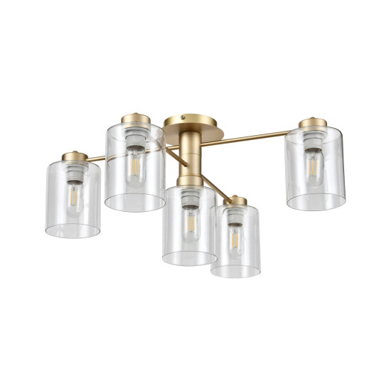 Klausen Arrow PL5 arany mennyezeti lámpa (KL100033) E27 5 izzós IP20