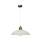 Klausen Athena D400/S fehér-barna függesztett lámpa (KL4354) E27 1 izzós IP20