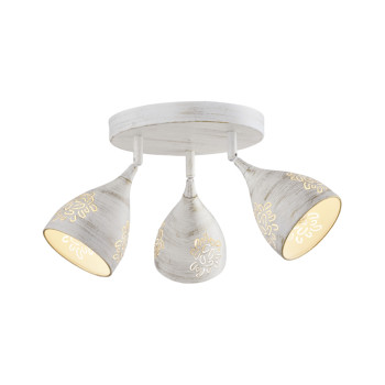 Klausen Bell 3 fehér-arany mennyezeti lámpa (LY-1035) E14 3 izzós IP20