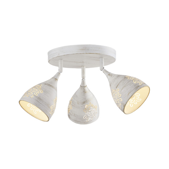 Klausen Bell 3 fehér-arany mennyezeti lámpa (LY-1035) E14 3 izzós IP20