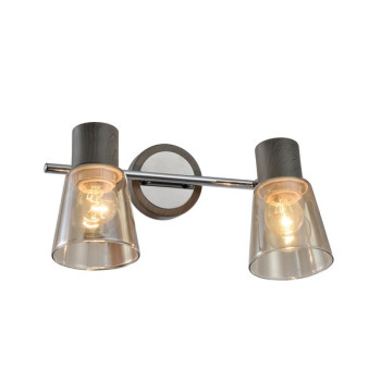 Klausen Berg 2 króm-szürke falikar (LY-3500) E27 2 izzós IP20