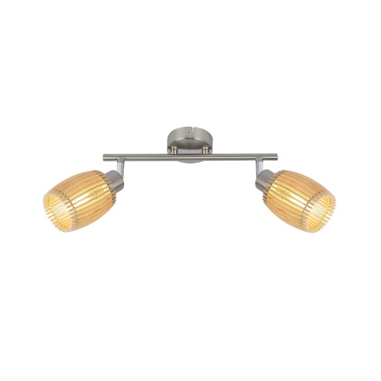 Klausen Blind AP2 nikkel mennyezeti lámpa (KL162001) E14 2 izzós IP20