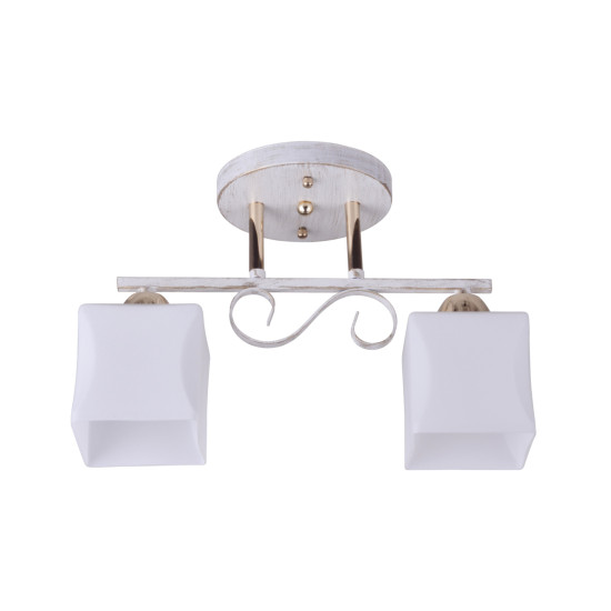 Klausen Bold 2 fehér-arany mennyezeti lámpa (LY-3107) E27 2 izzós IP20