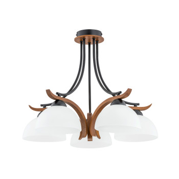 Klausen Bran 5 barna-fekete csillár (KL105007) E27 5 izzós IP20