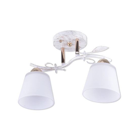 Klausen Brush 2 fehér-arany mennyezeti lámpa (LY-3139) E27 2 izzós IP20