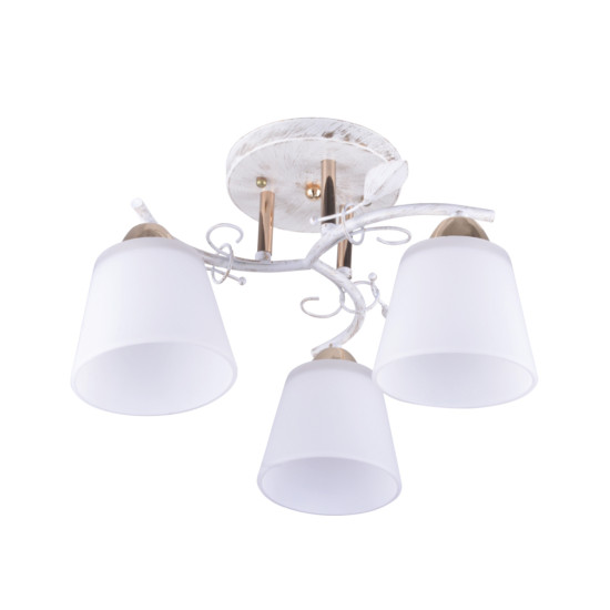 Klausen Brush 3 fehér-arany mennyezeti lámpa (LY-3140) E27 3 izzós IP20