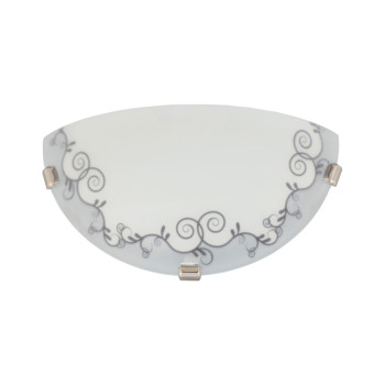 Klausen Cezar D300/2 fehér-szürke fali lámpa (KL6022) E27 1 izzós IP20