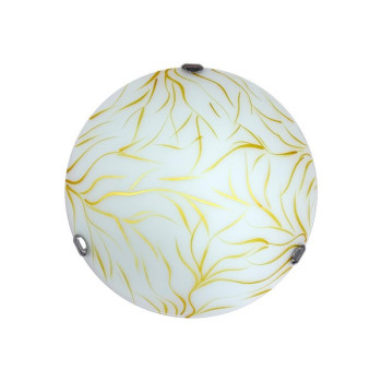 Klausen Cometa D400 fehér-arany mennyezeti lámpa (KL100018) E27 2 izzós IP20