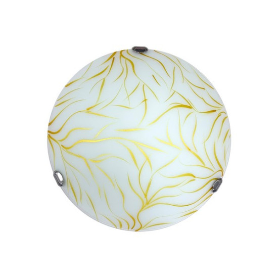 Klausen Cometa D400 fehér-arany mennyezeti lámpa (KL100018) E27 2 izzós IP20