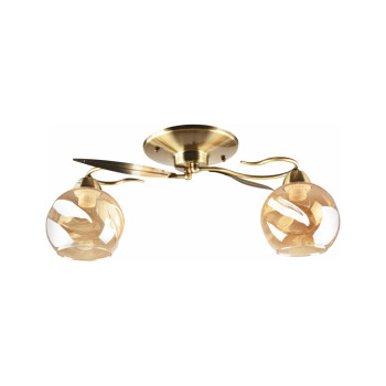 Klausen Crinkle 2 antik bronz mennyezeti lámpa (LY-3436) E27 2 izzós IP20