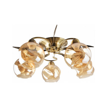 Klausen Crinkle 5 antik bronz mennyezeti lámpa (LY-3438) E27 5 izzós IP20