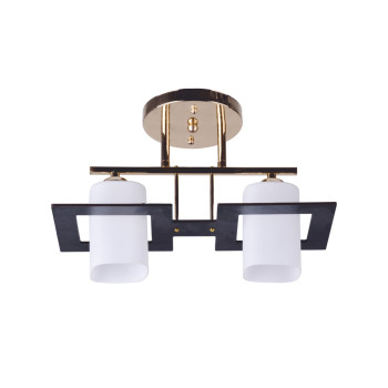 Klausen Cube 2 arany-wenge mennyezeti lámpa (LY-3105) E27 2 izzós IP20