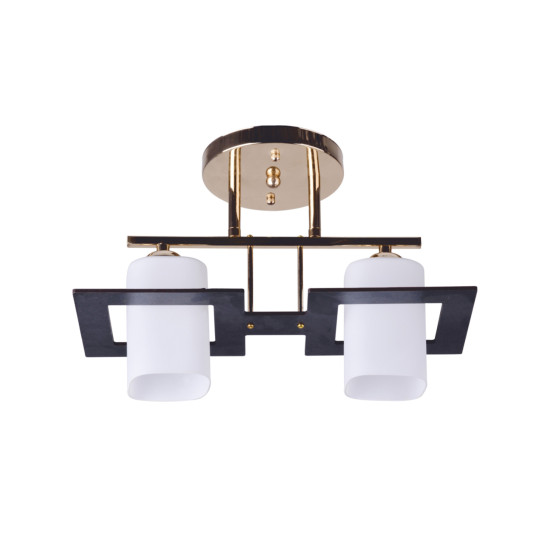 Klausen Cube 2 arany-wenge mennyezeti lámpa (LY-3105) E27 2 izzós IP20