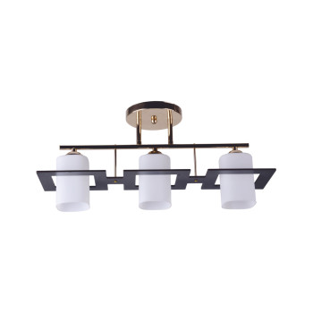 Klausen Cube 3 arany-wenge mennyezeti lámpa (LY-3106) E27 3 izzós IP20