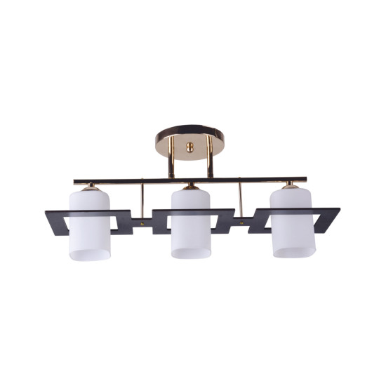 Klausen Cube 3 arany-wenge mennyezeti lámpa (LY-3106) E27 3 izzós IP20