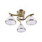 Klausen Darla 3 antik bronz mennyezeti lámpa (LY-3309) E27 3 izzós IP20