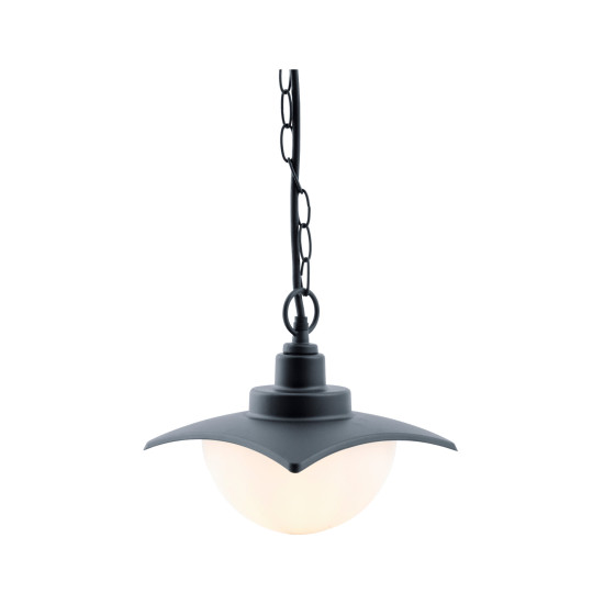 Klausen Derby 7 fekete kültéri függesztett lámpa (KL137000) E27 1 izzós IP44