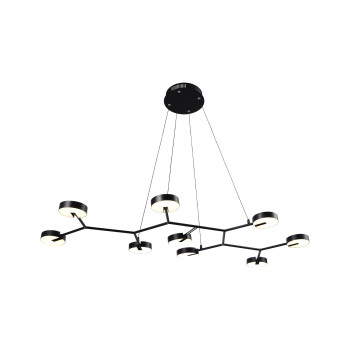 Klausen Drifter 9 matt fekete LED függesztett lámpa (149002) LED 1 izzós IP20