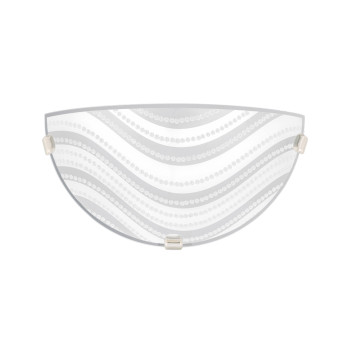 Klausen Dune 1/2 fehér-ezüst fali lámpa (LY-6077) E27 1 izzós IP20