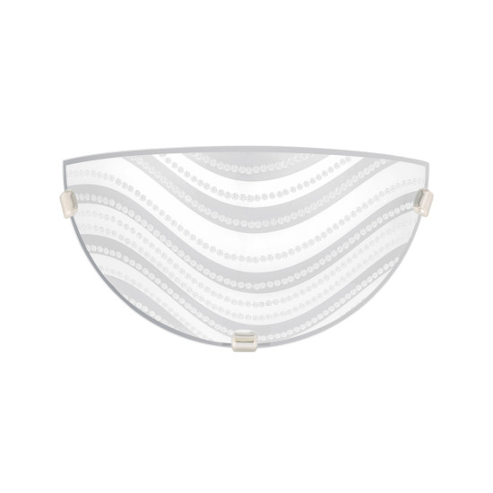 Klausen Dune 1/2 fehér-ezüst fali lámpa (LY-6077) E27 1 izzós IP20