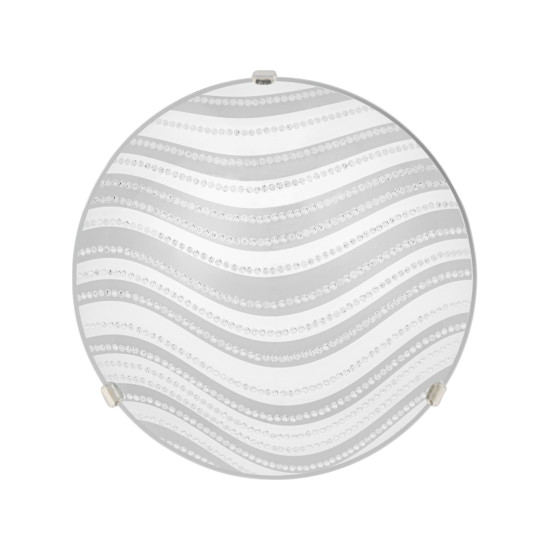 Klausen Dune 30 fehér-ezüst mennyezeti lámpa (LY-6075) E27 1 izzós IP20