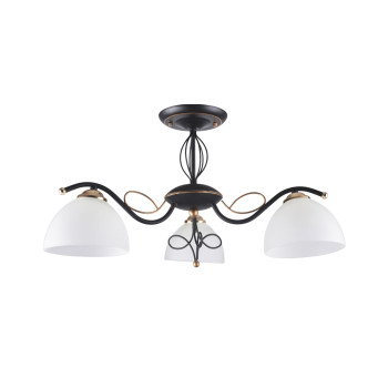 Klausen Eloro 3 fekete-arany mennyezeti lámpa (LY-3197) E27 3 izzós IP20