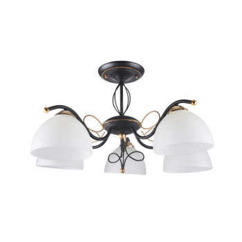 Klausen Eloro 5 fekete-arany mennyezeti lámpa (LY-3198) E27 5 izzós IP20