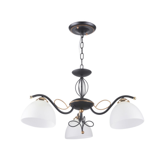 Klausen Eloro SP3 fekete-arany csillár (LY-3244) E27 3 izzós IP20