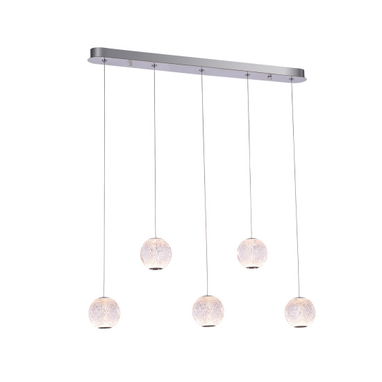 Klausen Esmond SP5 króm LED függesztett lámpa (142042) LED 1 izzós IP20