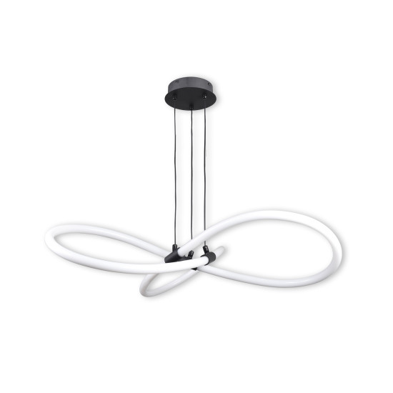 Klausen Fiora SP3 fekete LED függesztett lámpa (KL142076) LED 1 izzós IP20