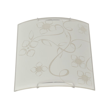 Klausen Fiori 275 fehér-króm fali lámpa (KL8023) E27 1 izzós IP20