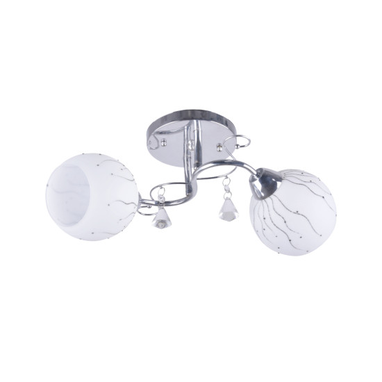 Klausen Flash 2 króm mennyezeti lámpa (LY-3127) E27 2 izzós IP20