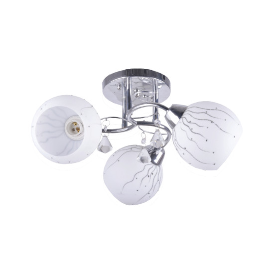 Klausen Flash 3 króm mennyezeti lámpa (LY-3128) E27 3 izzós IP20