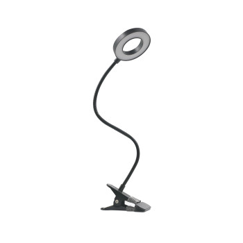 Klausen Flex fekete LED csiptetős lámpa (KL148009) LED 1 izzós IP20