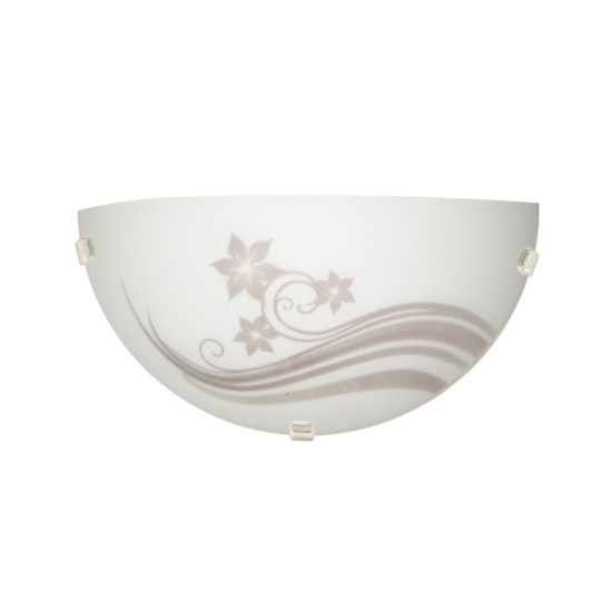 Klausen Flos 1/2 fehér-króm fali lámpa (LY-6005) E27 1 izzós IP20