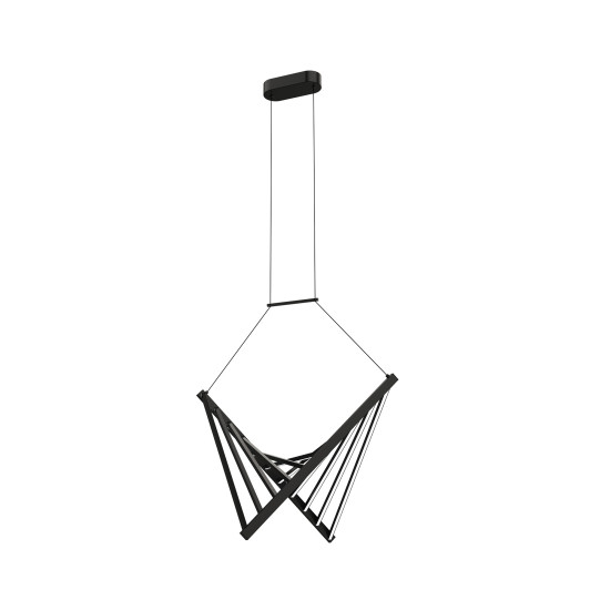 Klausen Fluctus SP1 fekete LED függesztett lámpa (142073) LED 1 izzós IP20