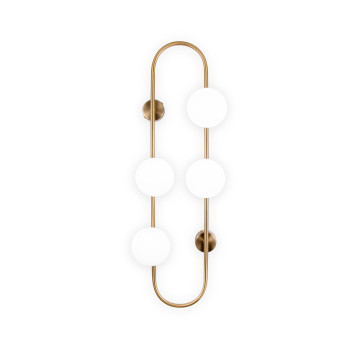 Klausen Galilei AP4 sárgaréz fali lámpa (101024) G9 4 izzós IP20