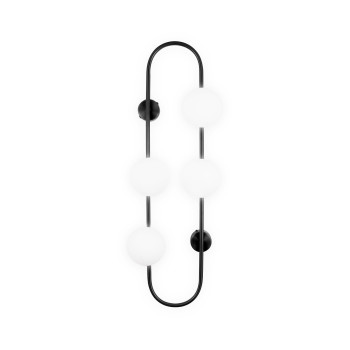 Klausen Galilei AP4 matt fekete fali lámpa (101057) G9 4 izzós IP20