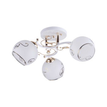 Klausen Gina 3 fehér-arany mennyezeti lámpa (LY-3101) E27 3 izzós IP20