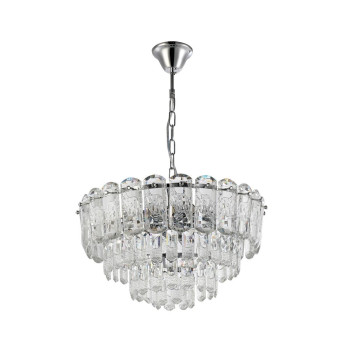 Klausen Glamour SP10 króm-átlátszó csillár (KL118001) E14 10 izzós IP20