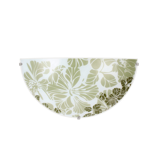 Klausen Grace D300/2 fehér-zöld fali lámpa (KL5822) E27 1 izzós IP20