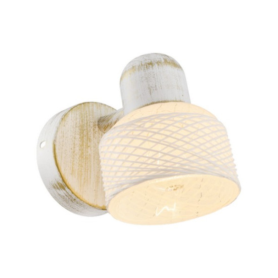 Klausen Grass AP1 fehér-arany falikar (KL6620) E27 1 izzós IP20