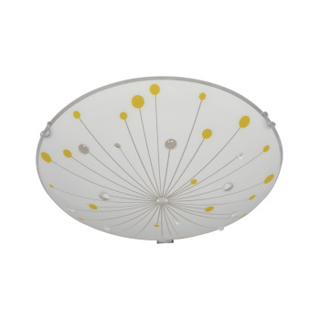 Klausen Halley D400 fehér-szürke mennyezeti lámpa (KL8027) E27 2 izzós IP20