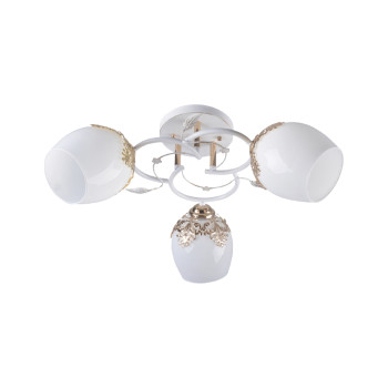 Klausen Hanna 3 fehér-arany mennyezeti lámpa (LY-3138) E27 3 izzós IP20